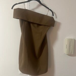 Aritzia Babaton Element Dress Cello Brown